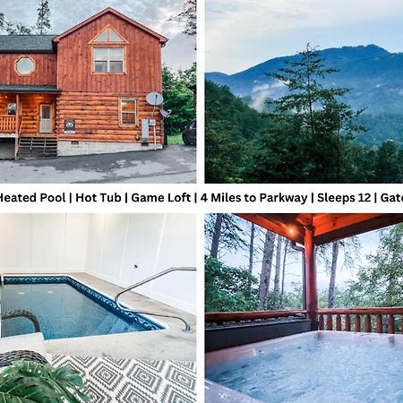 Indoor Heated Pool Hot Tub Cabin Sevierville Esterno foto